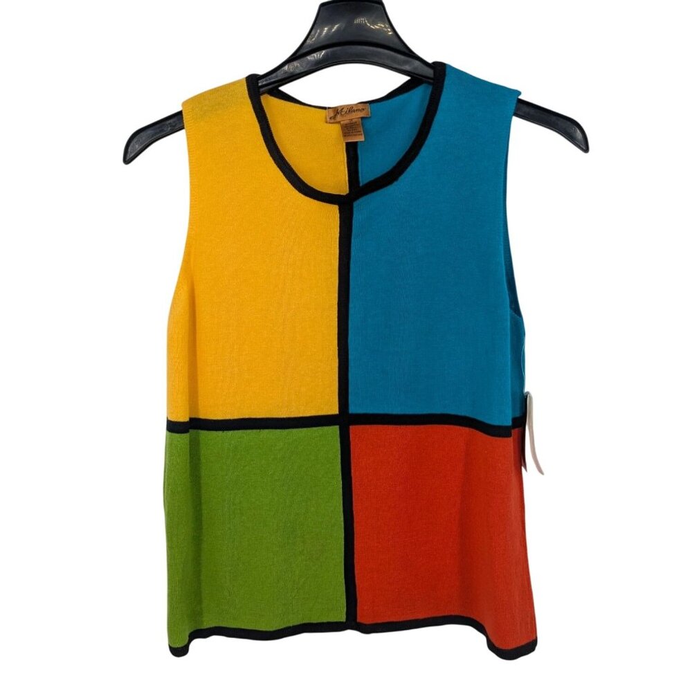 Vintage Color Block Tank Top